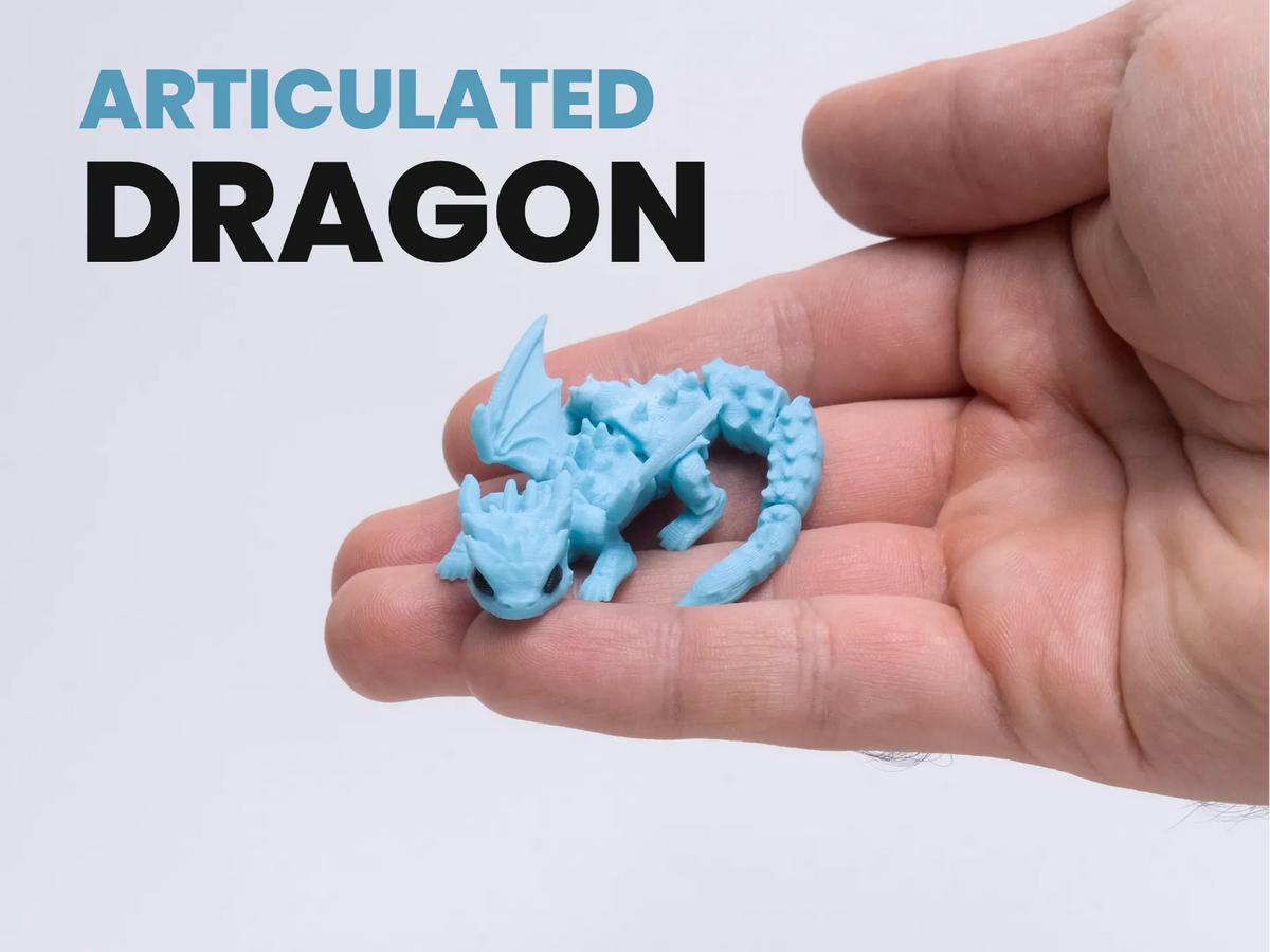 Figurină Flexi „Mini Pui de Dragon” 3D