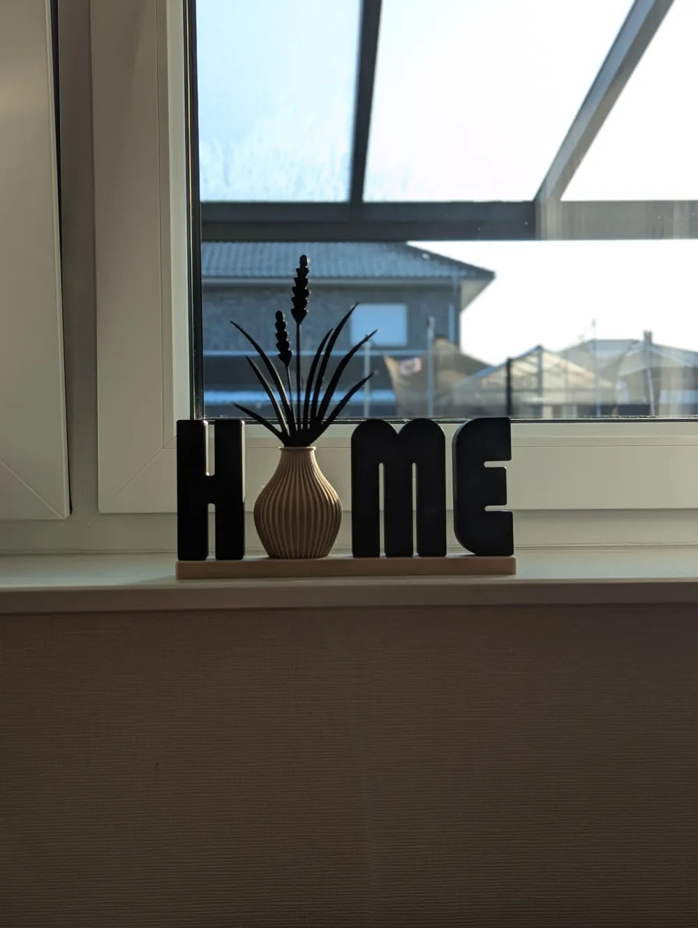 HomeVibe | Decor "HOME" cu Vază Integrată