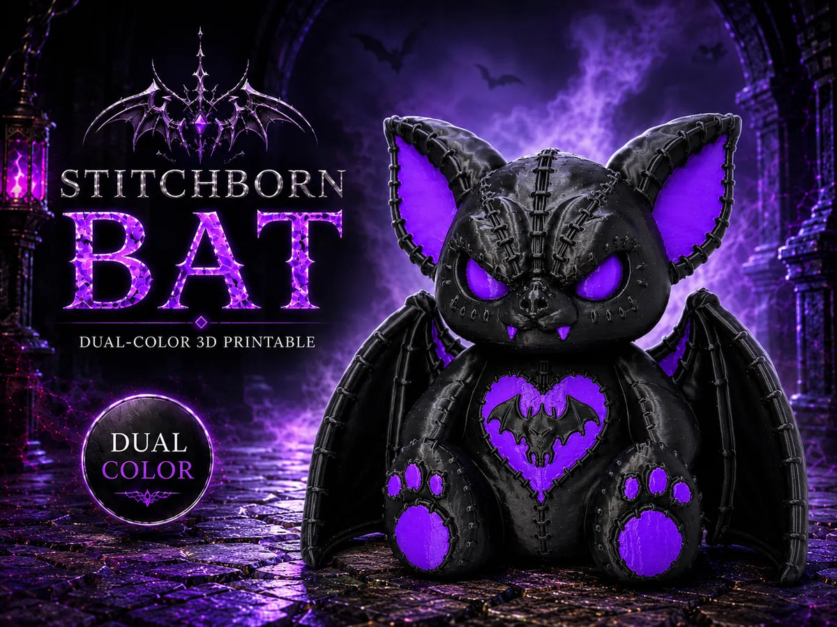 Figurină 3D Liliac „Stitchborn Bat”