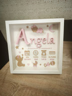 🖼️ BabyFrame 3D | Tablou Personalizat cu Datele Nașterii