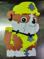 Puzzle 3D Interactiv Cățeluș Constructor „RubblePuzzle”