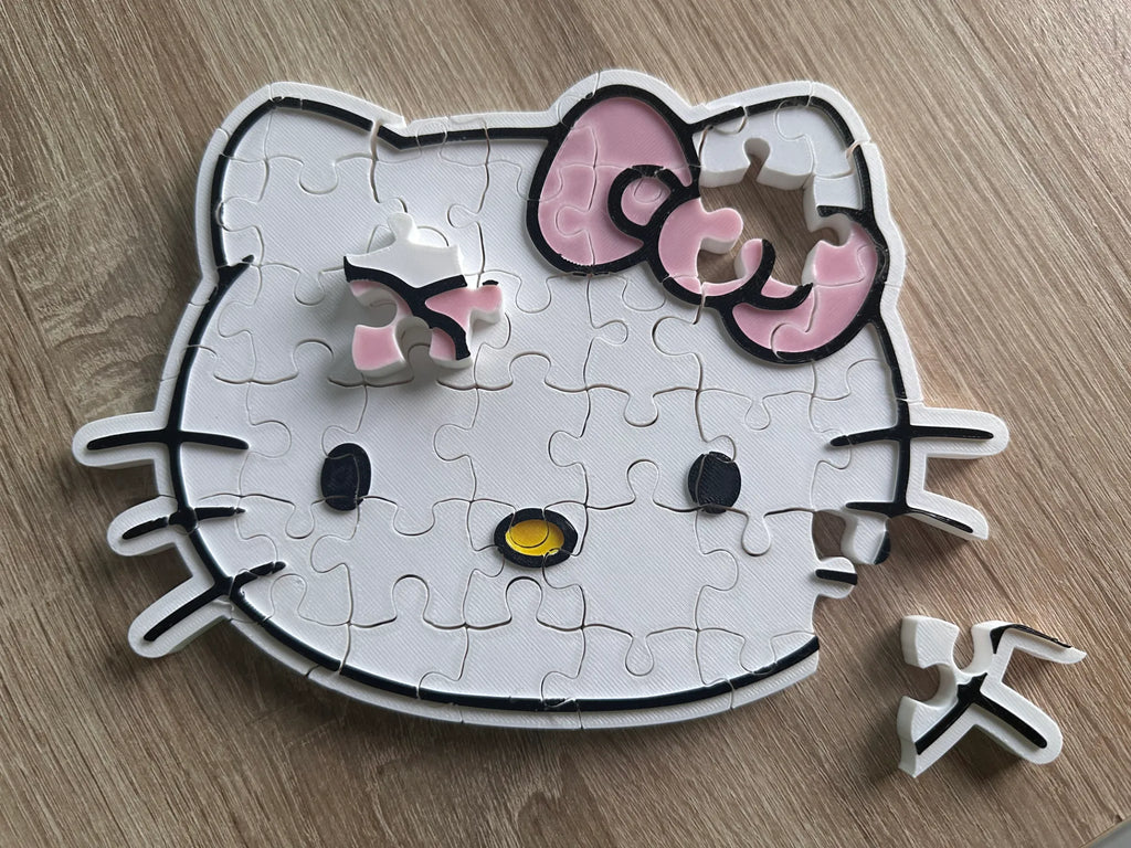 Puzzle Pisicuță Cocheta „KittyFit” 3D