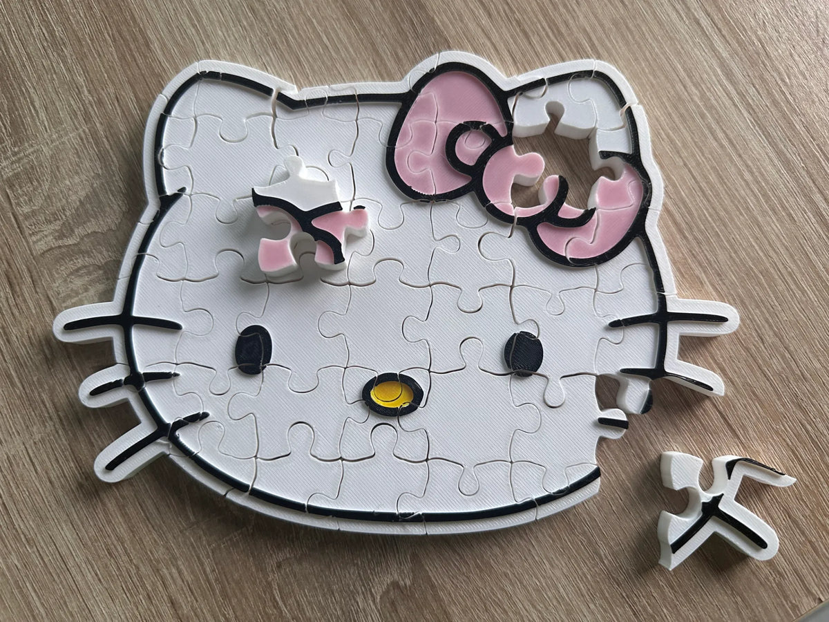 Puzzle Pisicuță Cocheta „KittyFit” 3D