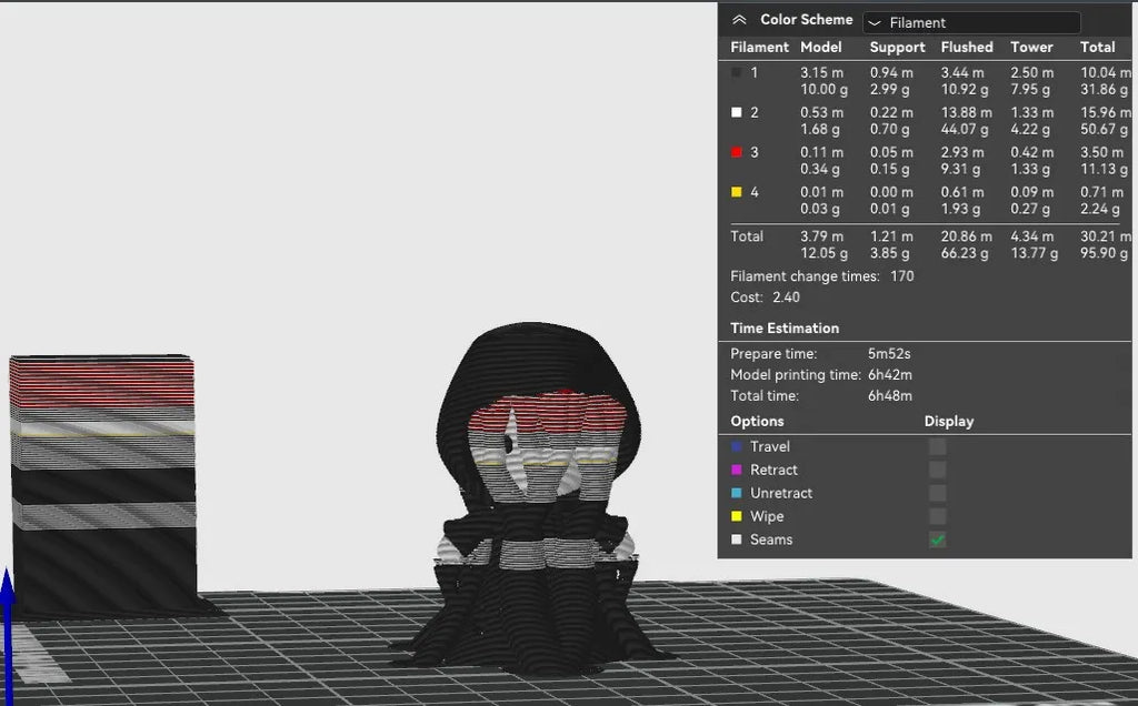 Set Figurine 3D Pisicuță Cosmar / Îngerul Morții „Grim Reaper Kitty Set”