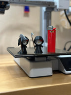 Set Figurine 3D Pisicuță Cosmar / Îngerul Morții „Grim Reaper Kitty Set”