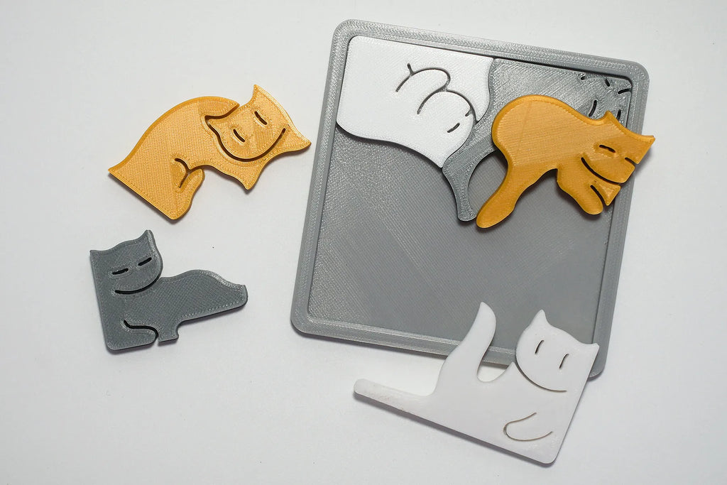 Puzzle Pisici „CrowdedCats” 3D