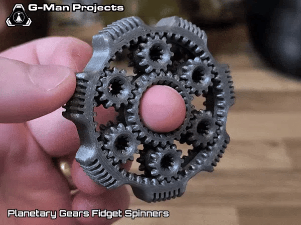 Inel Fidget „Planetary Gear” 3D