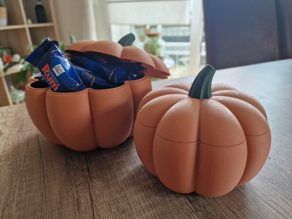 Bol Decorativ Dovleac cu Capac „PumpkinBox” 3D