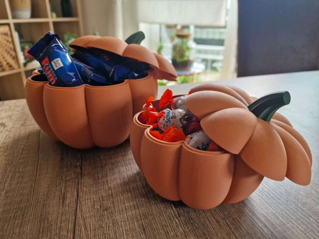 Bol Decorativ Dovleac cu Capac „PumpkinBox” 3D