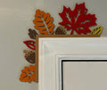 Decorațiune 3D de Colț pentru Ușă/Fereastră cu Frunze și Ghinde de Toamnă „Fall Leaves Door Corner Decor” 3D
