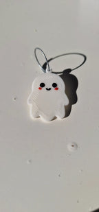 Breloc Adorabil Fantomiță „CuteGhost / SpookyGhost” 3D