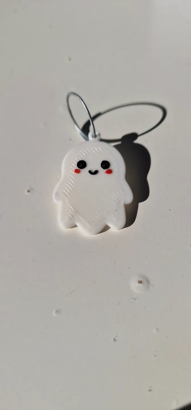 Breloc Adorabil Fantomiță „CuteGhost / SpookyGhost” 3D