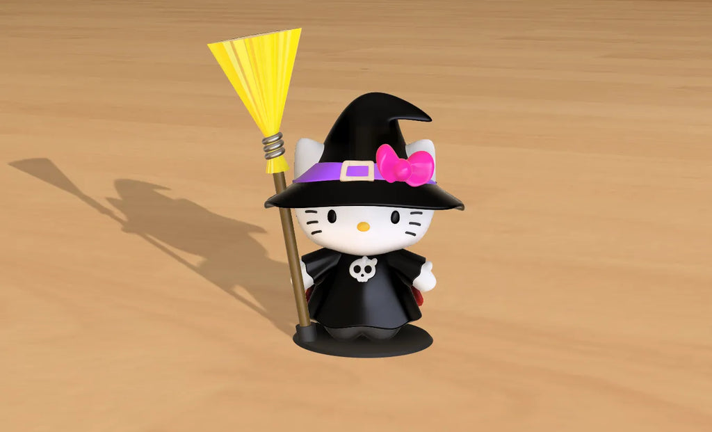 Set Figurine 3D Vrăjitoare Hello Kitty „Witch Kitty Set”