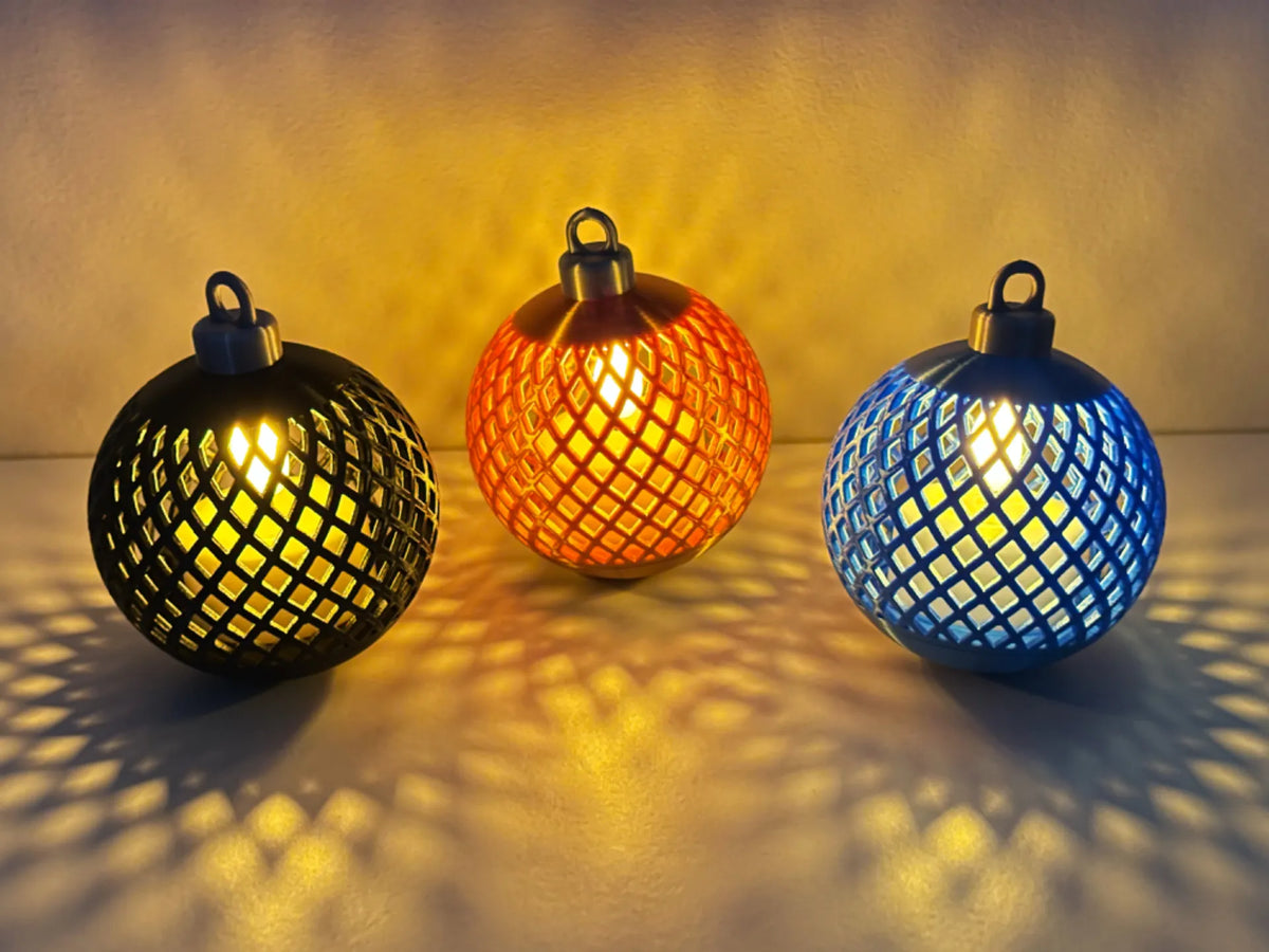 LumiMesh | Globuri Luminoase 3D cu Textură Geometrică