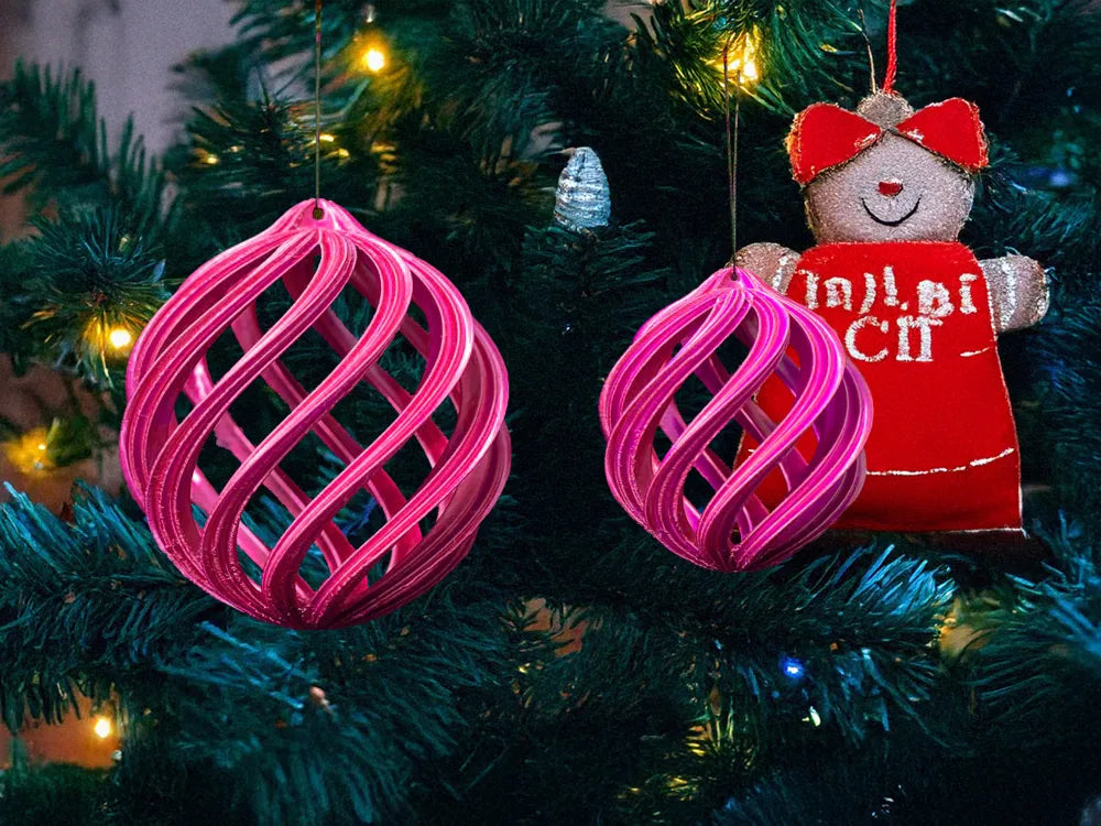 PinkVortex | Globuri 3D cu Textură Spiralată Aerisită