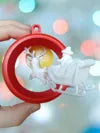 SantaFlight | Glob 3D Dioramă cu Moș Crăciun și Sania