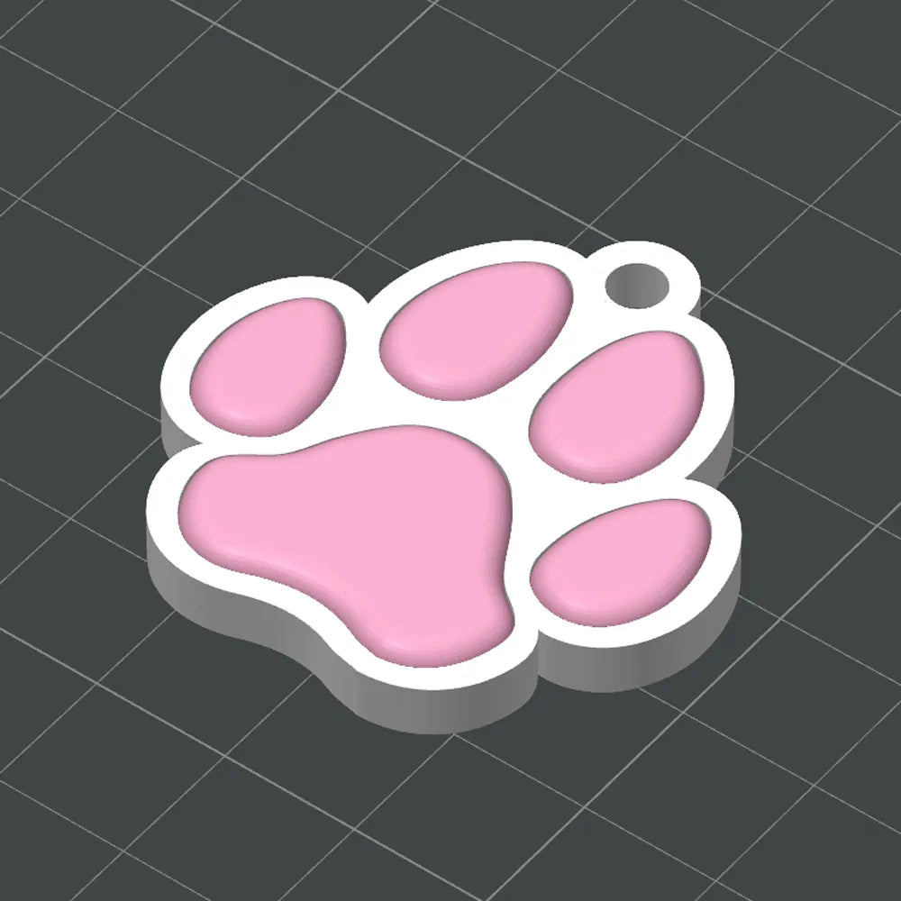 PawPrint | Breloc 3D Lăbuță de Pisică/Cățel