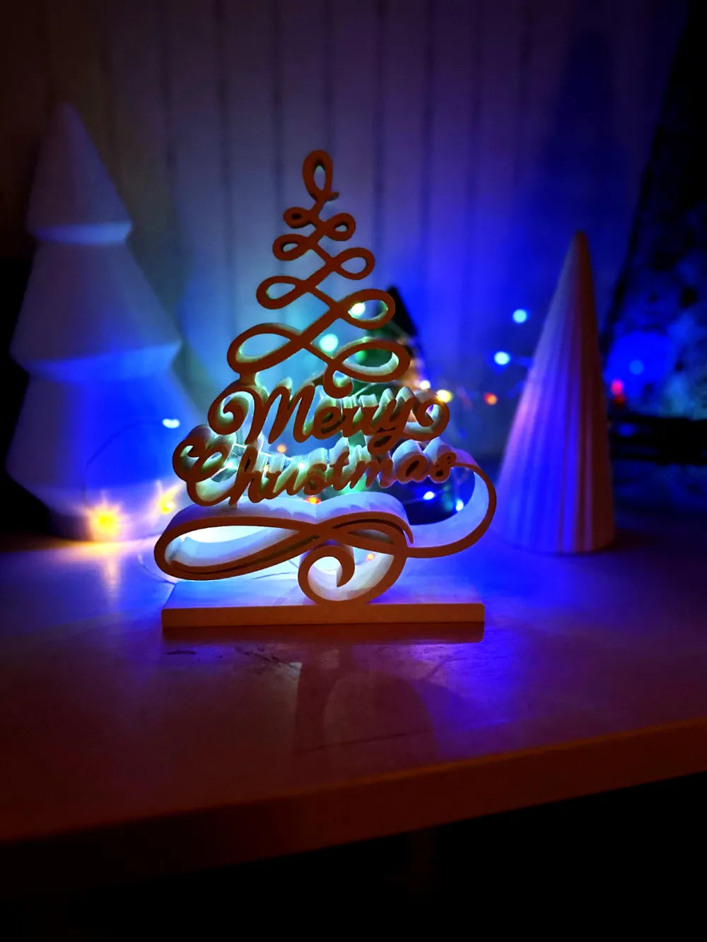 SwirlTree | Brad Caligrafic 3D "Merry Christmas"