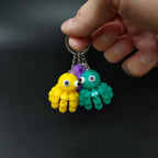 Breloc 3D Caracatiță Articulată „Mini Articulated Octopus Keychain”