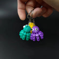 Breloc 3D Caracatiță Articulată „Mini Articulated Octopus Keychain”