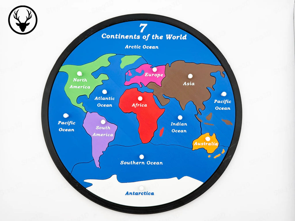 Puzzle Educațional Harta Lumii „GeoGlobe” 3D