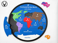 Puzzle Educațional Harta Lumii „GeoGlobe” 3D