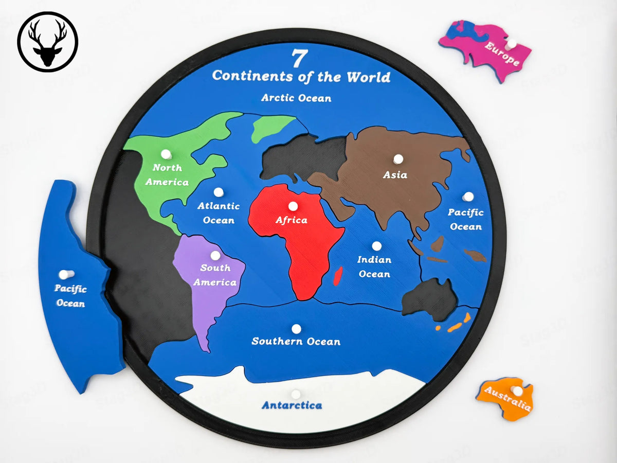 Puzzle Educațional Harta Lumii „GeoGlobe” 3D