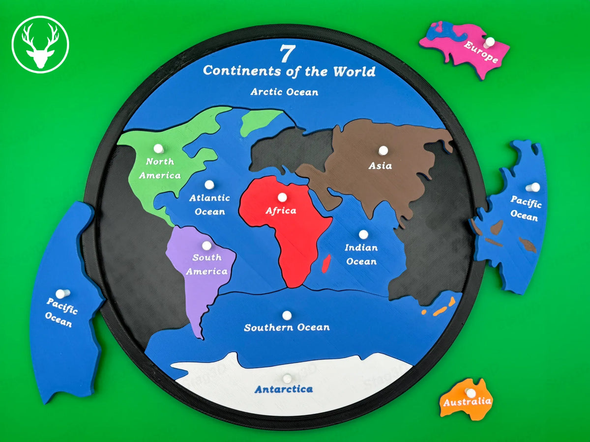 Puzzle Educațional Harta Lumii „GeoGlobe” 3D