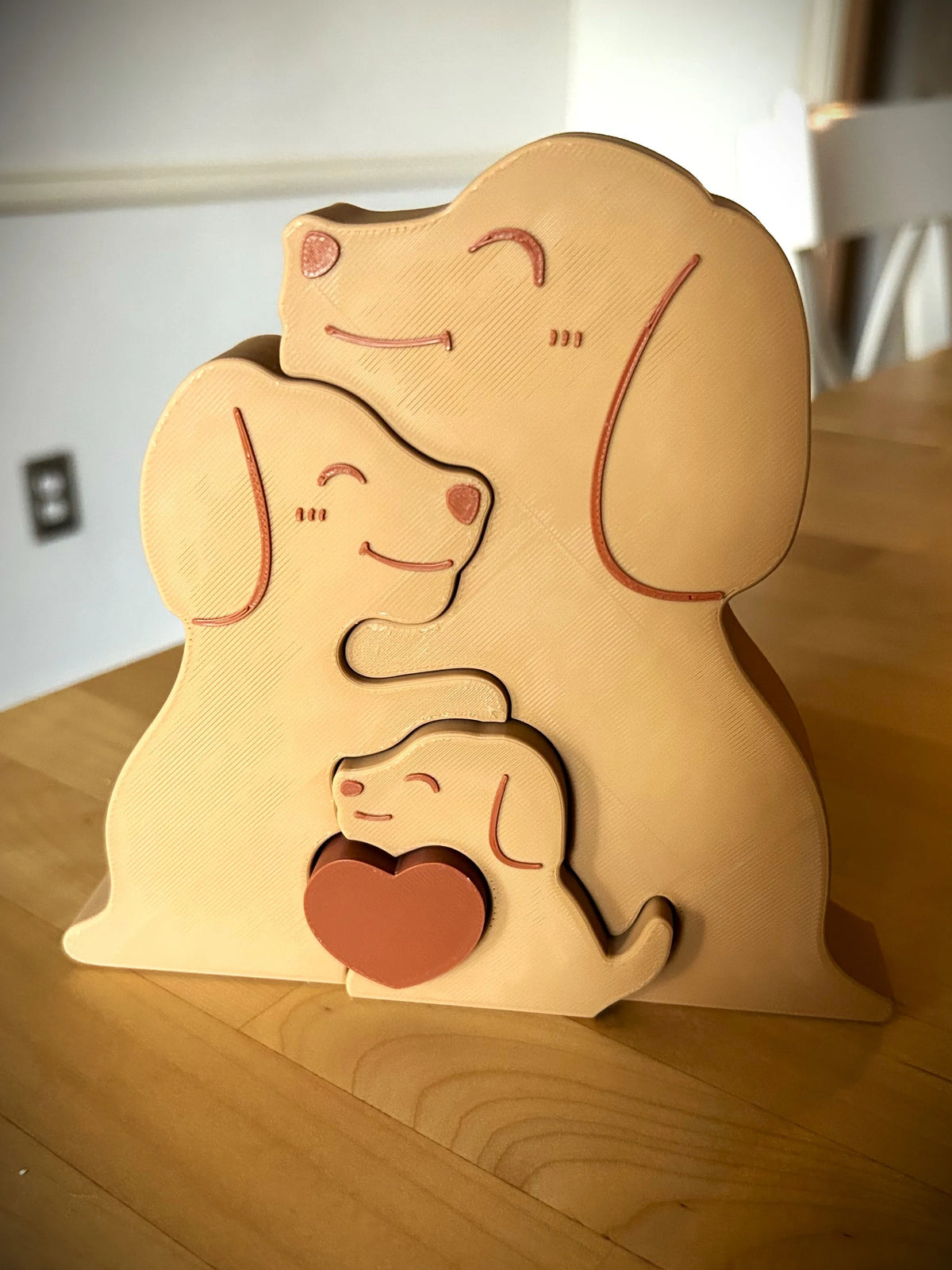 Puzzle Familie Cățeluși „PawsFamily” 3D