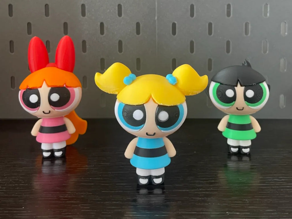 Set Figurine Fetițele Powerpuff „PowerTrio” 3D