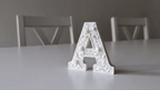 ⚜️ BaroqueInitial 3D | Literă Decorativă Sculptată în Relief