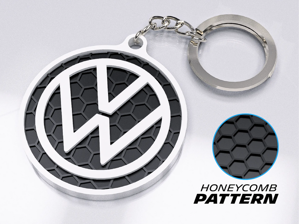 🚗 VWHoneycomb | Breloc 3D Auto Volkswagen