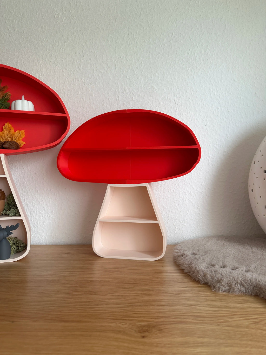 Mini-Raft Decorativ sub Formă de Ciupercă „MushroomShelf” 3D