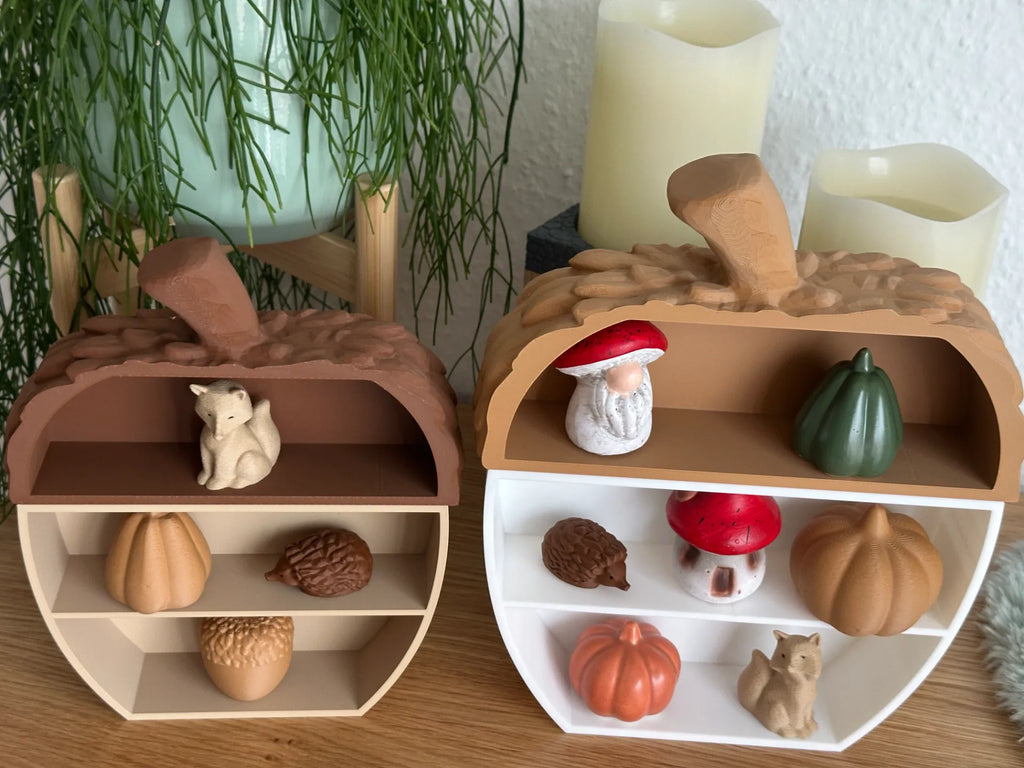 Mini-Raft Decorativ sub Formă de Ghindă / Dovleac „AcornShelf” 3D