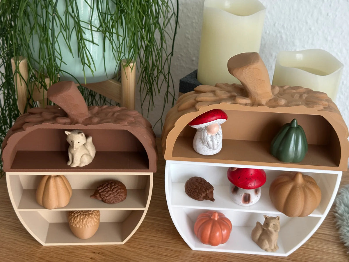 Mini-Raft Decorativ sub Formă de Ghindă / Dovleac „AcornShelf” 3D