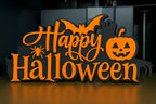 Plăcuță Decorativă de Birou / Perete „Happy Halloween Sign” 3D
