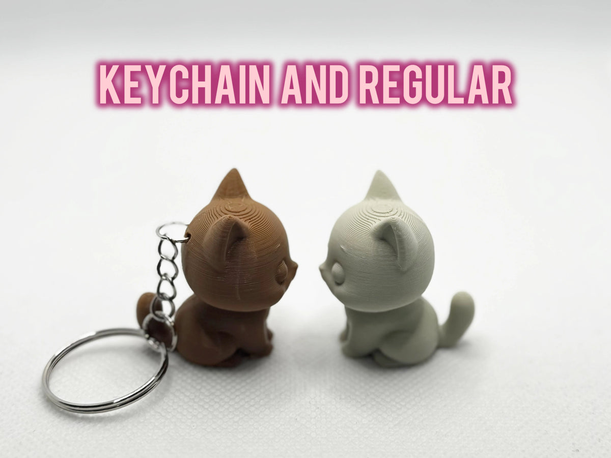 MiniCat | Figurină & Breloc 3D Pisicuță Chibi