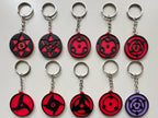 Set Brelocuri 3D cu Ochi Anime și Simboluri Mistice „Anime Eye & Mystic Symbols Keychains”