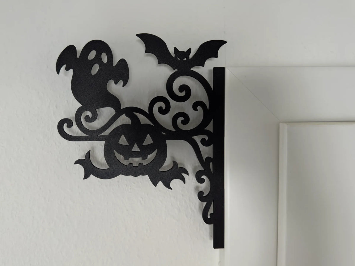 Decor de Colț pentru Ușă / Ramă „HalloweenCorner” 3D