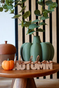 Plăcuță Decorativă cu Text Dublu „Hello Autumn” 3D