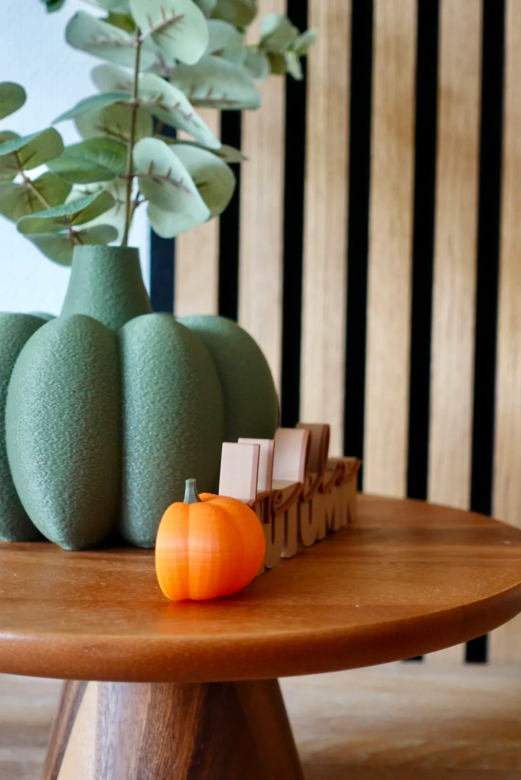 Plăcuță Decorativă cu Text Dublu „Hello Autumn” 3D