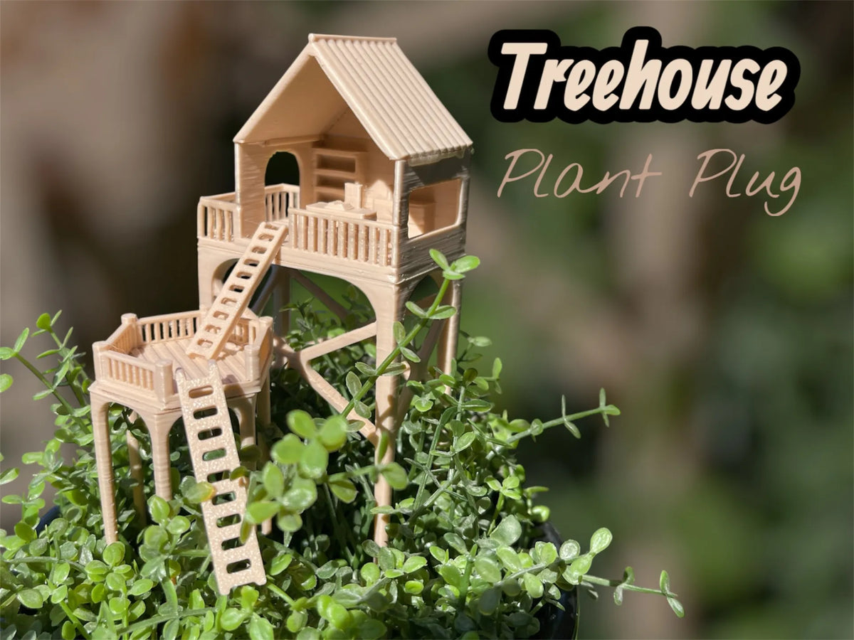 Casuță Decorativă „TreePlug” 3D