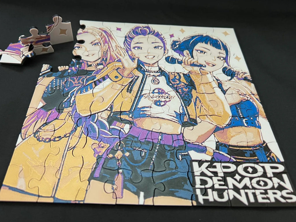 Tablou Puzzle Interactiv „K-Pop Demon Hunters” 3D