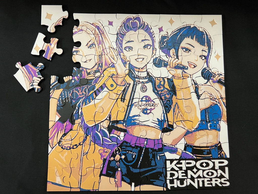 Tablou Puzzle Interactiv „K-Pop Demon Hunters” 3D