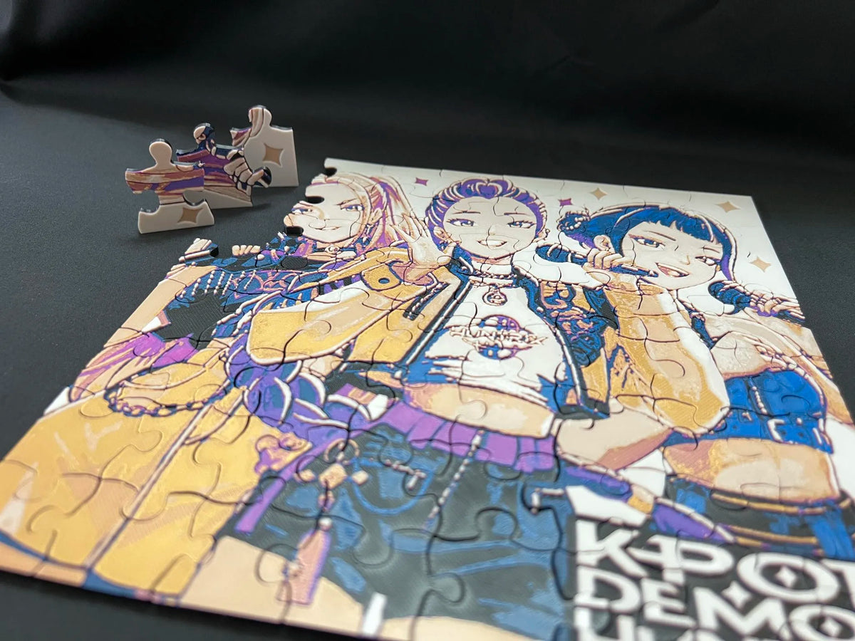 Tablou Puzzle Interactiv „K-Pop Demon Hunters” 3D
