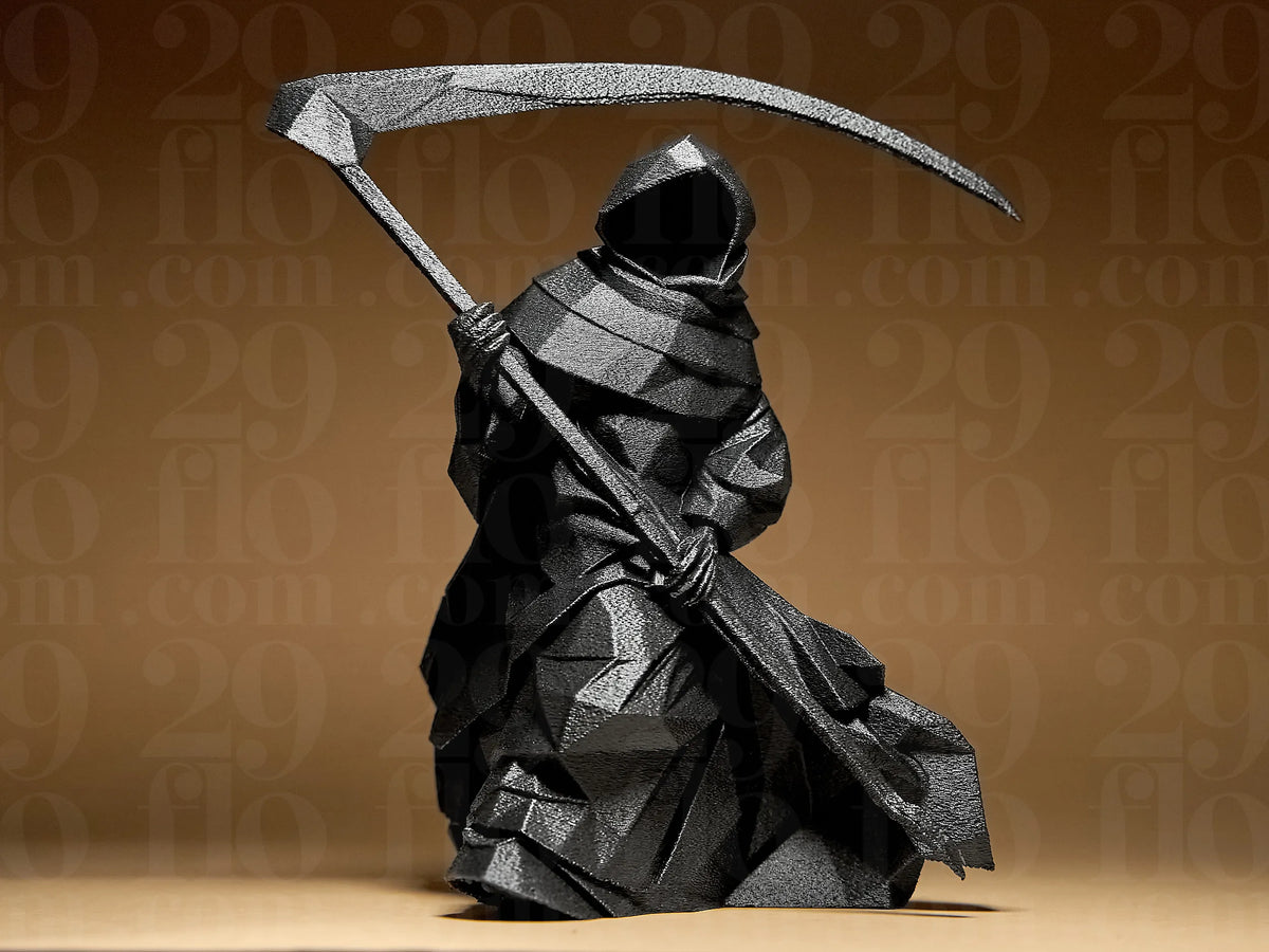 Figurină 3D Grim Reaper / Îngerul Morții Low-Poly