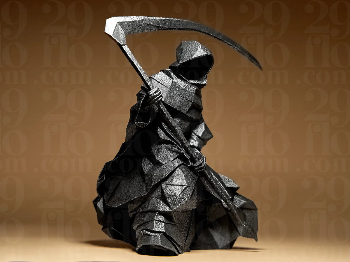 Figurină 3D Grim Reaper / Îngerul Morții Low-Poly