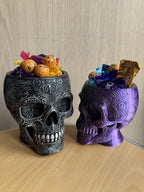 Bol Decorativ Craniu Ornamental / Ghiveci „FiligreeSkullBowl” 3D