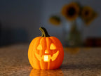 Suport Lumânare LED Dovleac de Halloween „Jack-O'-Lantern Tealight” 3D