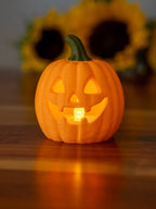 Suport Lumânare LED Dovleac de Halloween „Jack-O'-Lantern Tealight” 3D